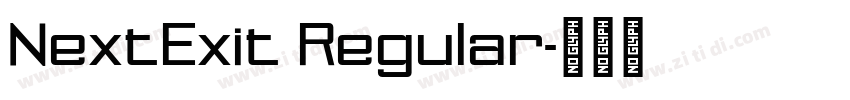 NextExit Regular字体转换